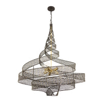 Flow 8 Light Twist Pendant