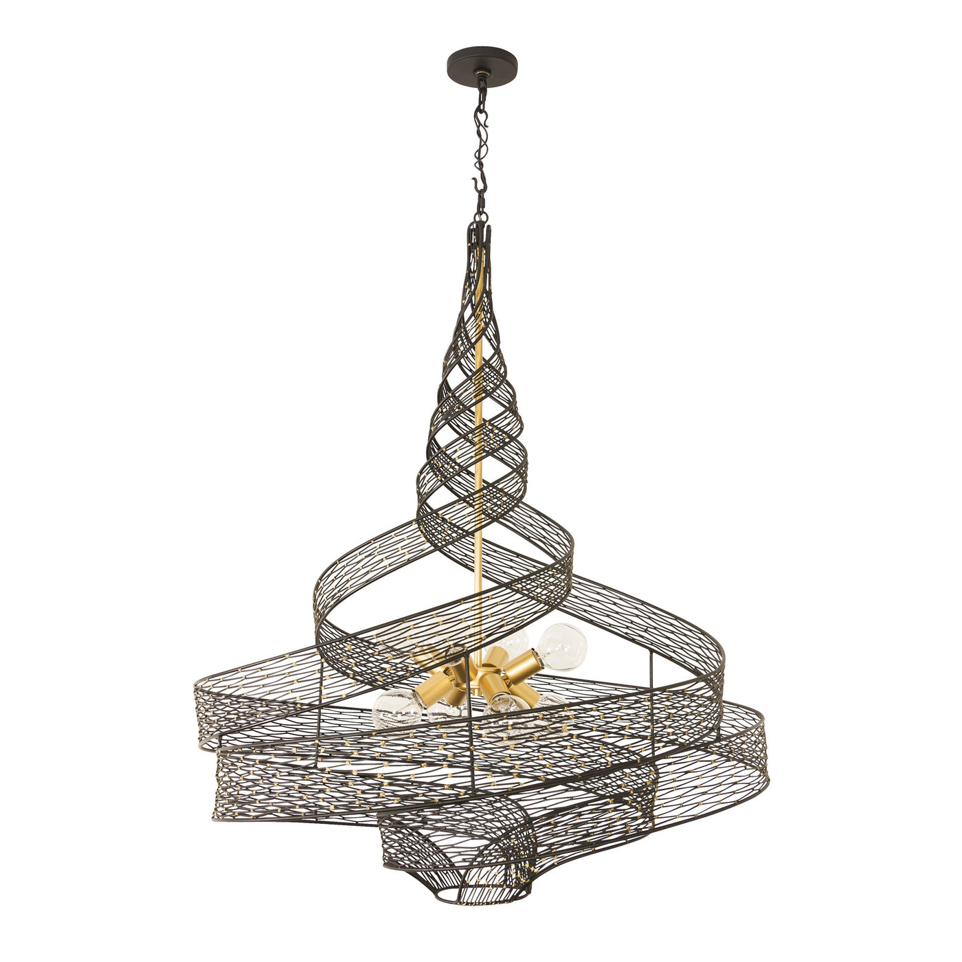 Flow 8 Light Twist Pendant