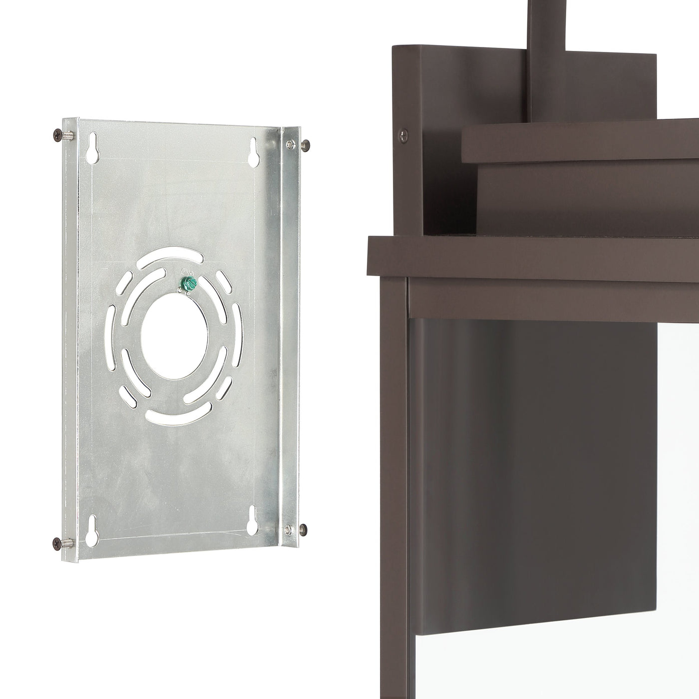 Hillside 31-inch 3-light Dark Bronze Exterior Wall Sconce with Clear Glass