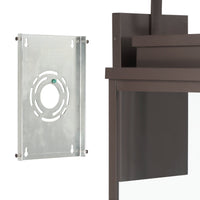 Hillside 31-inch 3-light Dark Bronze Exterior Wall Sconce with Clear Glass
