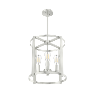Astwood 16-inch 4-light Brushed Nickel Drum Chandelier