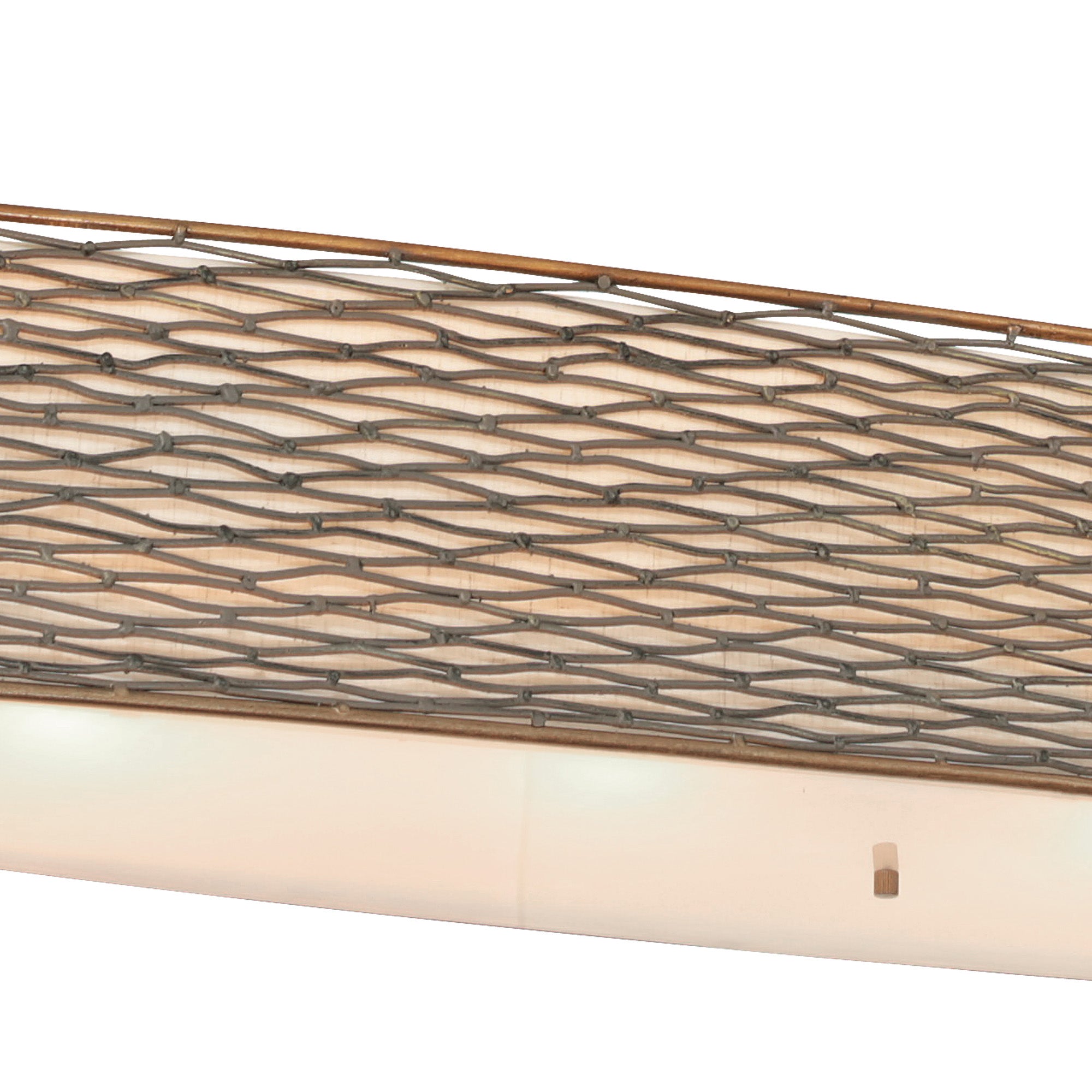 Flow 4 Light Oval Linear Pendant w/Fabric Shade