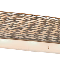 Flow 4 Light Oval Linear Pendant w/Fabric Shade