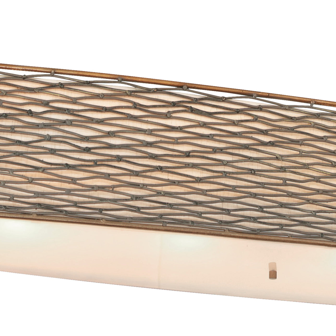 Flow 6 Light Oval Linear Pendant w/Fabric Shade
