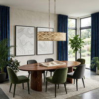 Kato 6 Light Oval Pendant