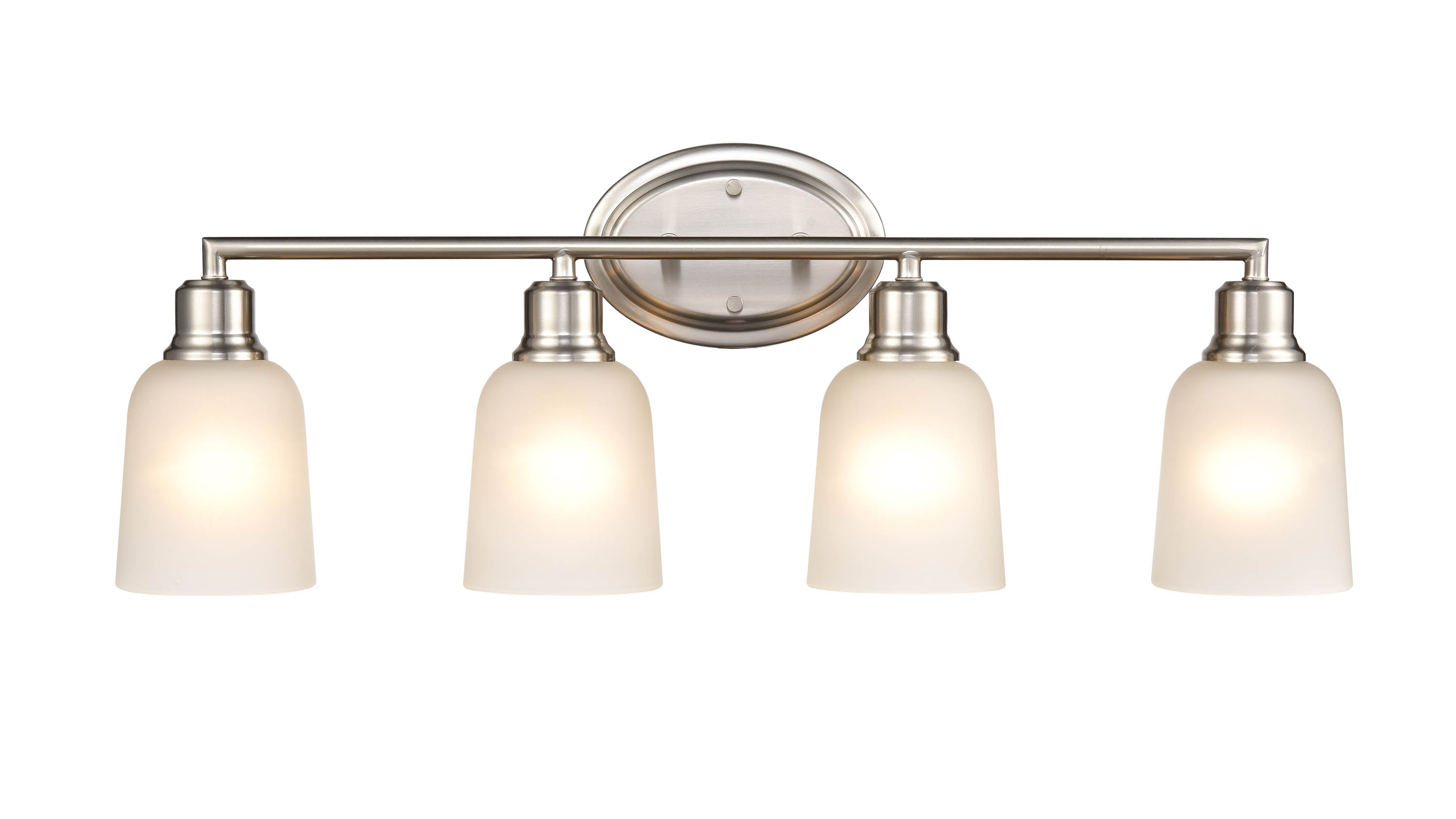 28'' Amberle Brushed Nickel 4 Light Bath Vanity