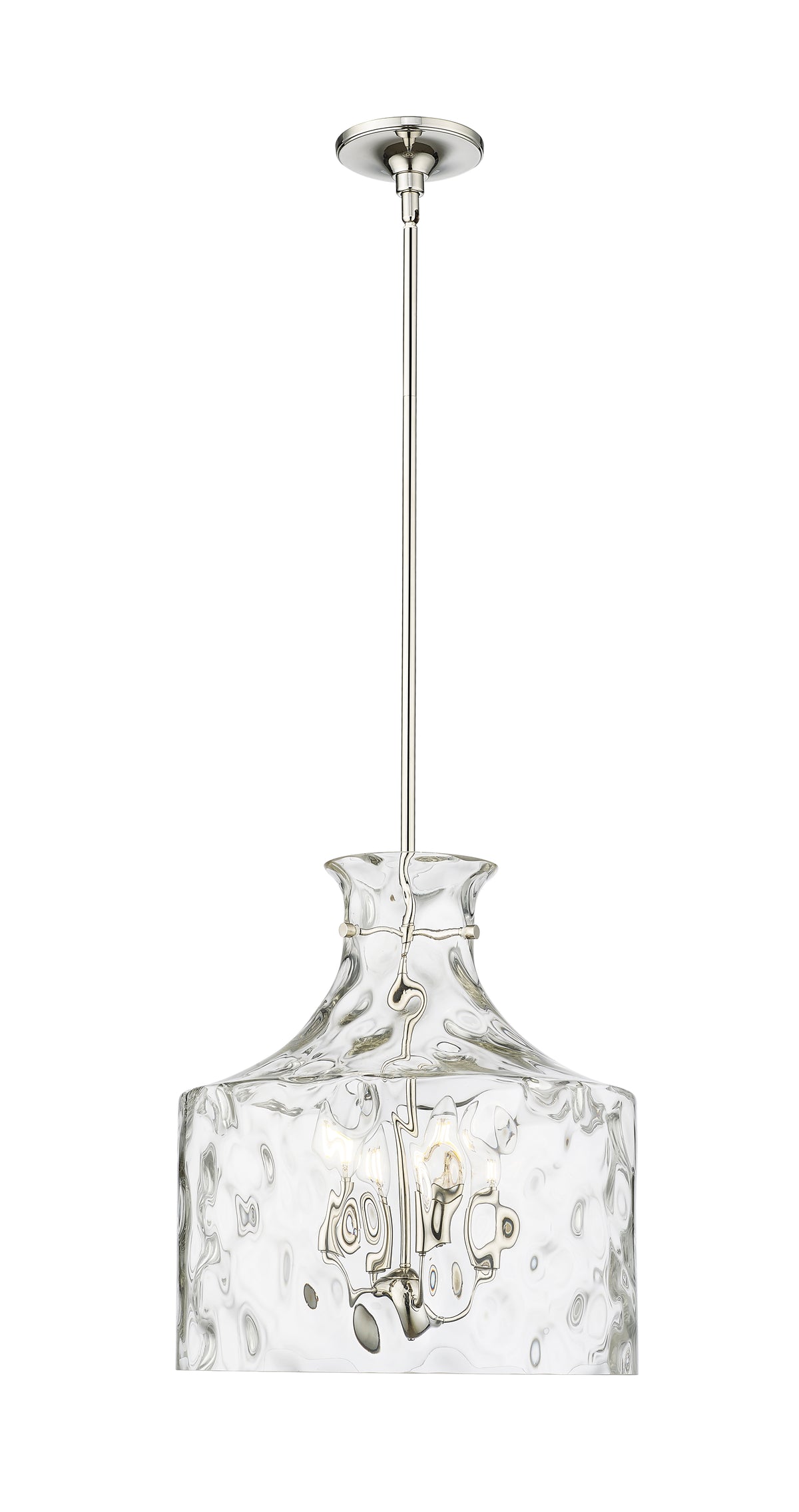 16.5'' Santorini Polished Nickel 4 Light Pendant