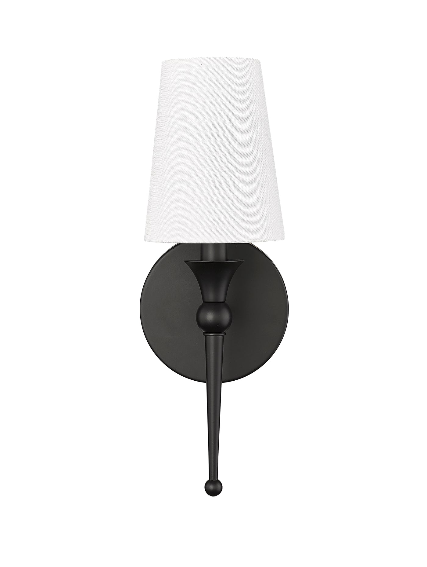 5''  Matte Black 1 Light Wall Sconce