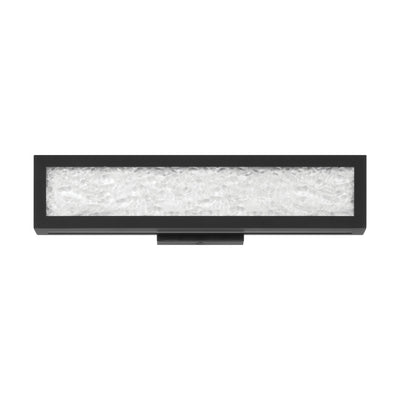 Courtney 18-inch Textured Black 5CCT LED Vanity Light with Clear Water Glass