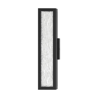 Courtney 18-inch Textured Black 5CCT LED Vanity Light with Clear Water Glass