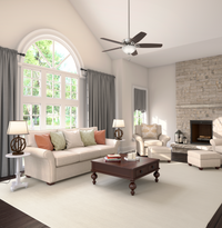 52 inch Builder Brushed Nickel LED Ceiling Fan