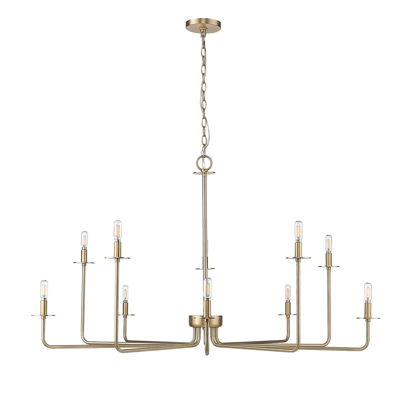 27'' Marceline Modern Gold 10 Light Chandelier