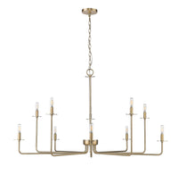 27'' Marceline Modern Gold 10 Light Chandelier