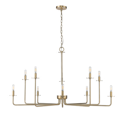 27'' Marceline Modern Gold 10 Light Chandelier