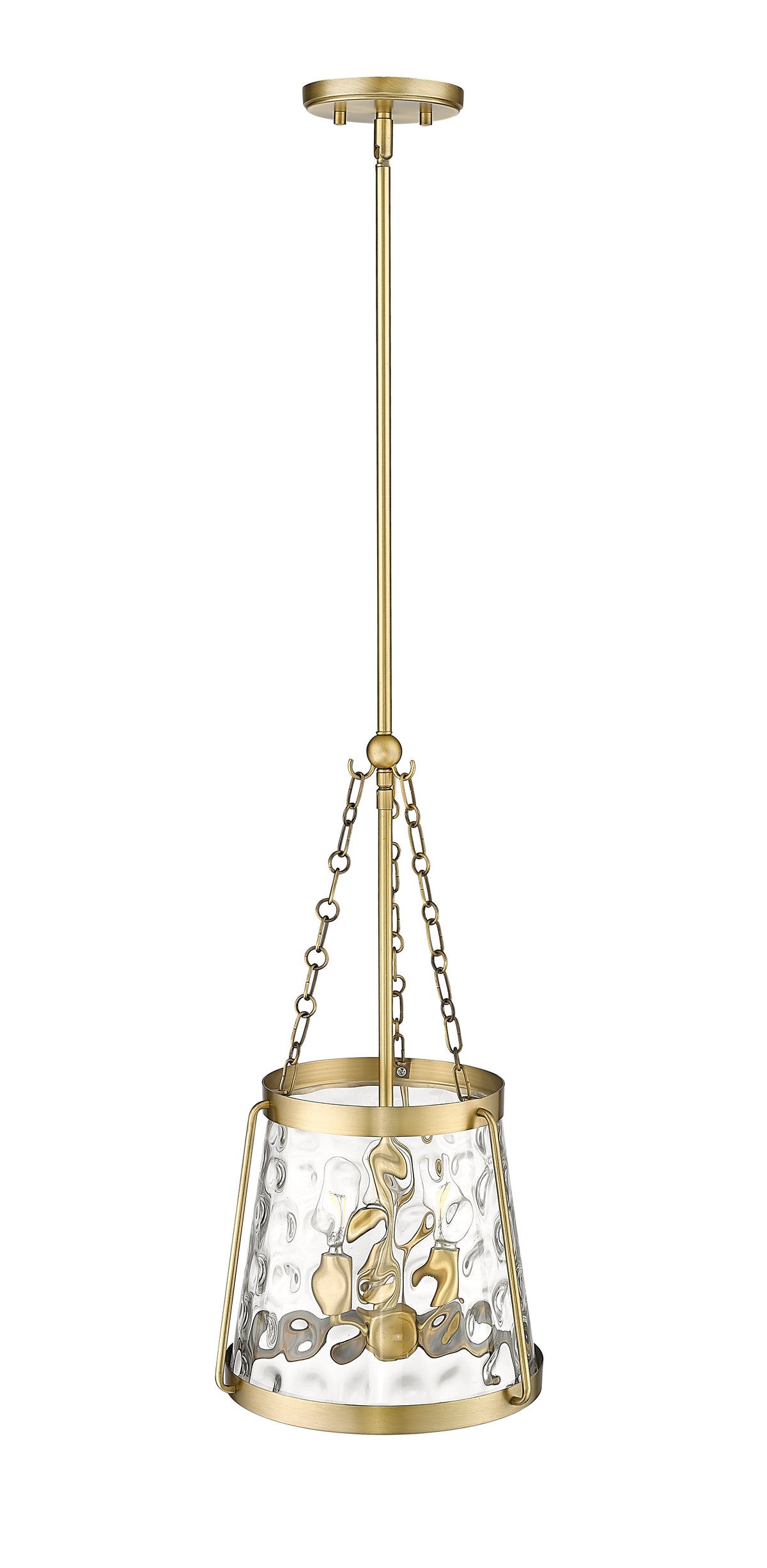 21.63'' Adabella Vintage Brass 3 Light Pendant
