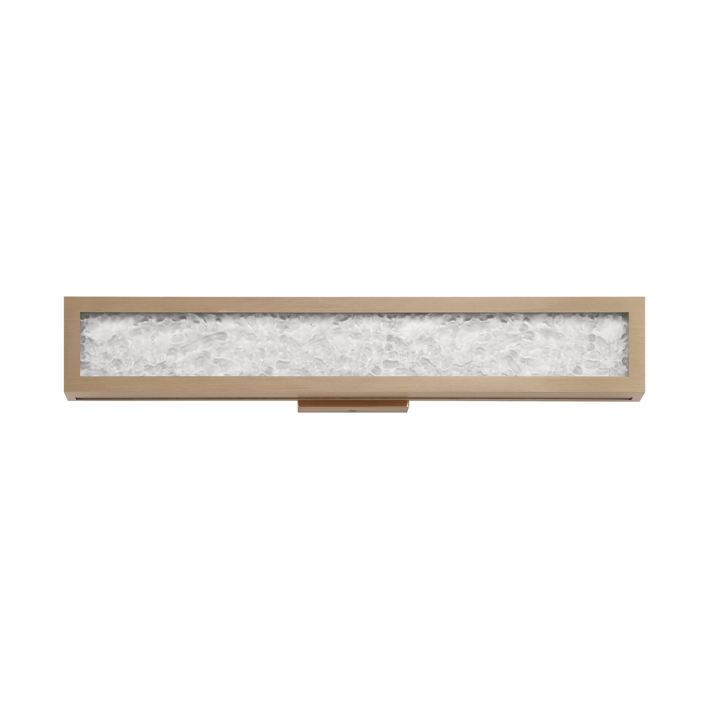 Courtney 24-inch Champagne Gold 5CCT LED Vanity Light with Clear Water Glass