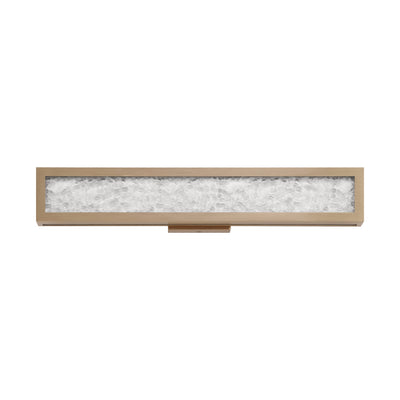Courtney 24-inch Champagne Gold 5CCT LED Vanity Light with Clear Water Glass