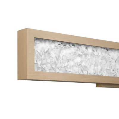 Courtney 24-inch Champagne Gold 5CCT LED Vanity Light with Clear Water Glass