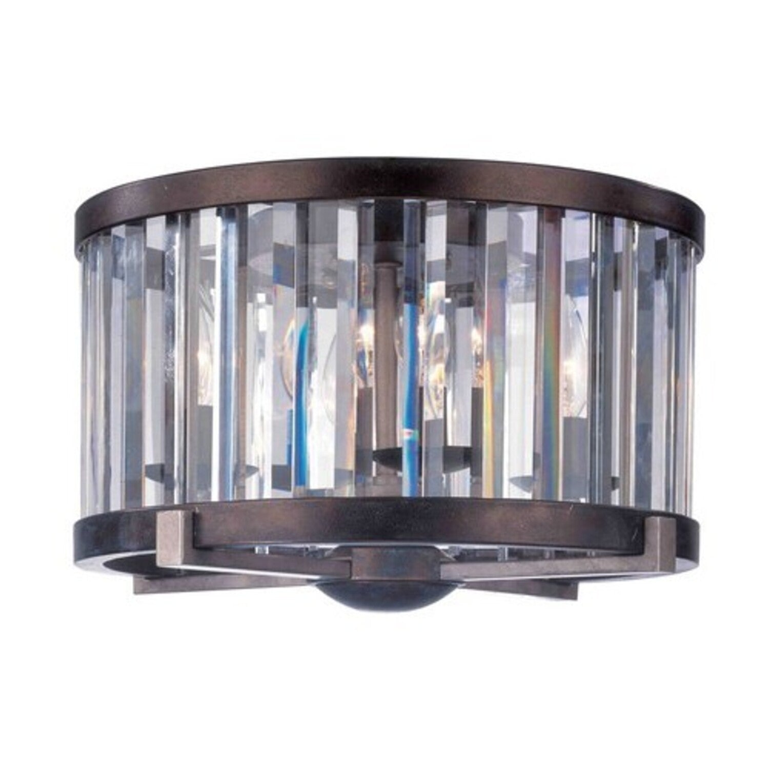 9.5'' Foster 4 Light Grecian Bronze Flush Mount