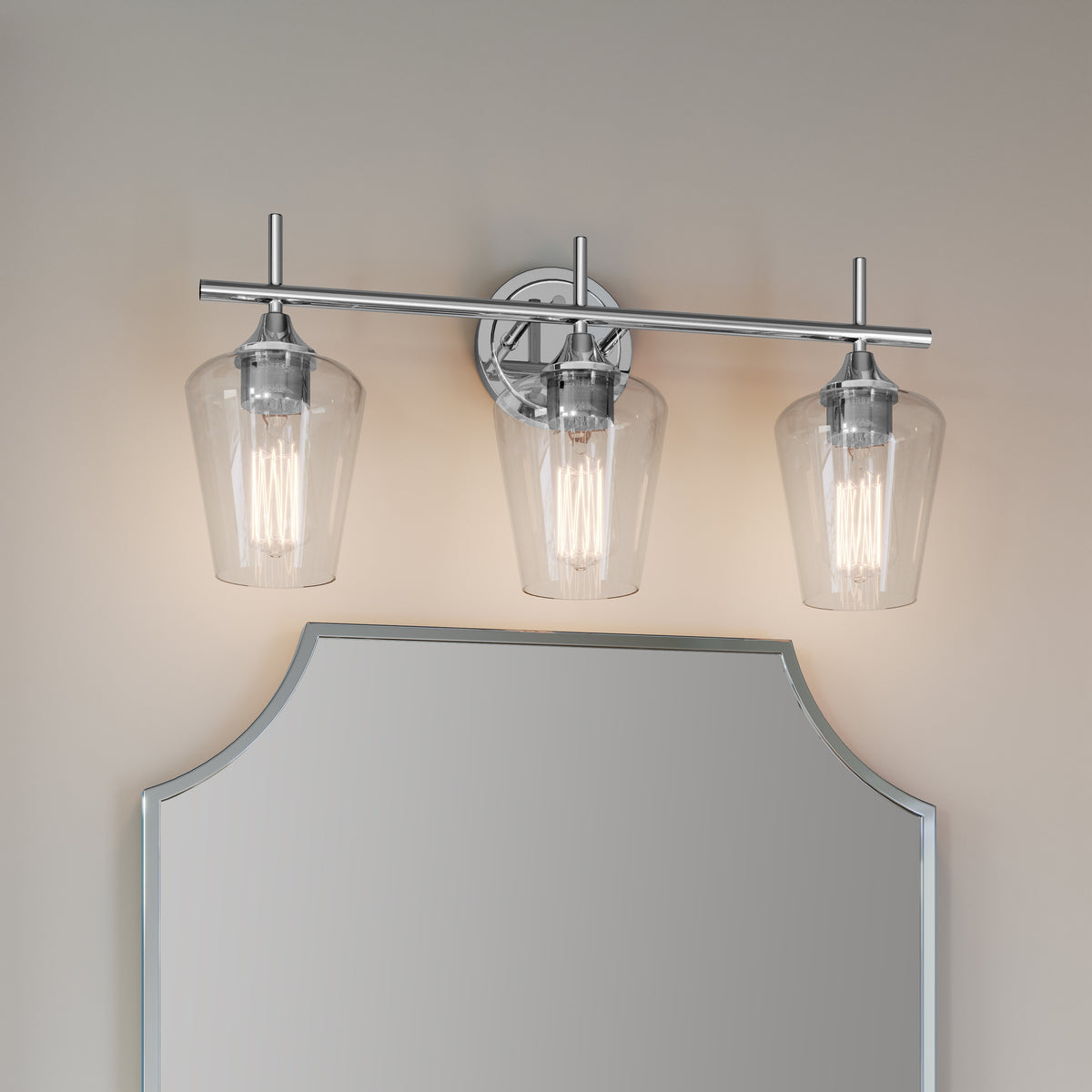 22.5'' Ashford Chrome 3 Light Bath Vanity