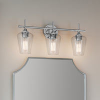 22.5'' Ashford Chrome 3 Light Bath Vanity