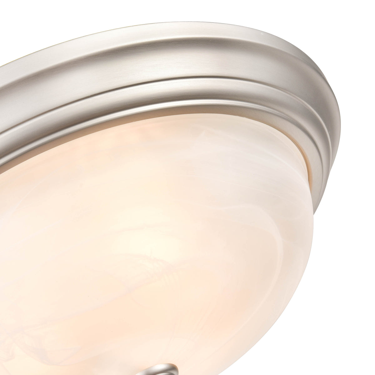 5.5'' Whitton Satin Nickel 3 Light Flush Mount