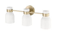 22.4'' Corella Modern Gold 3 Light Bath Vanity