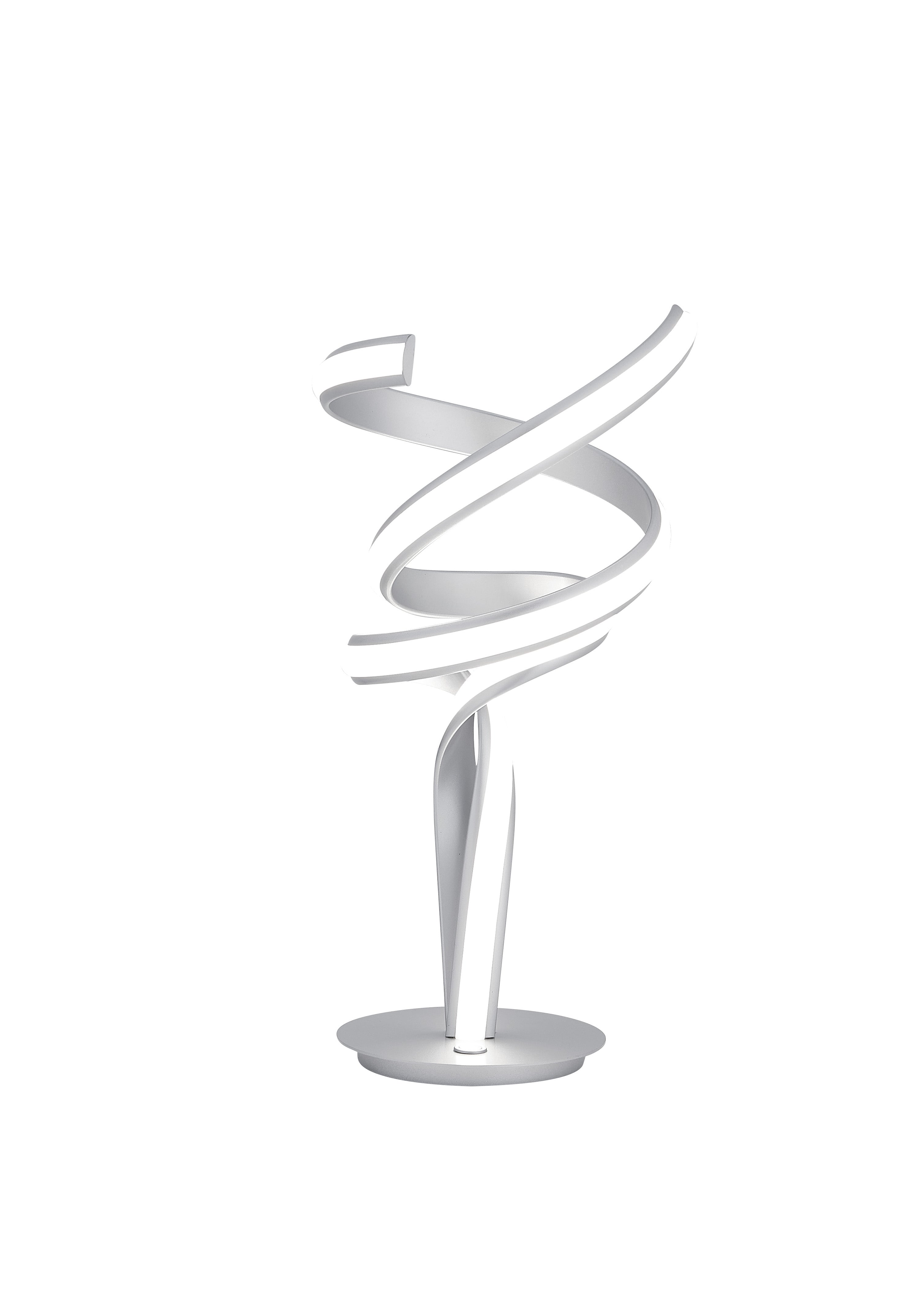Munich Silver Table Lamp | LED Strip & Touch Dimmer