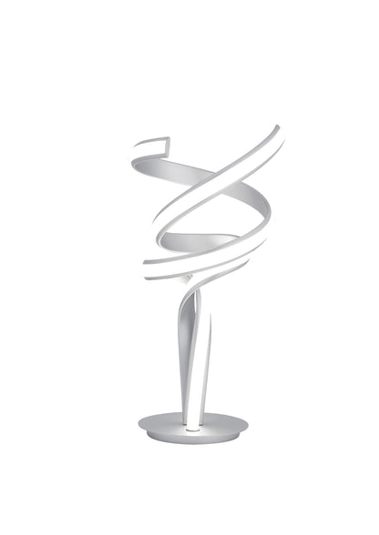 Munich Silver Table Lamp | LED Strip & Touch Dimmer