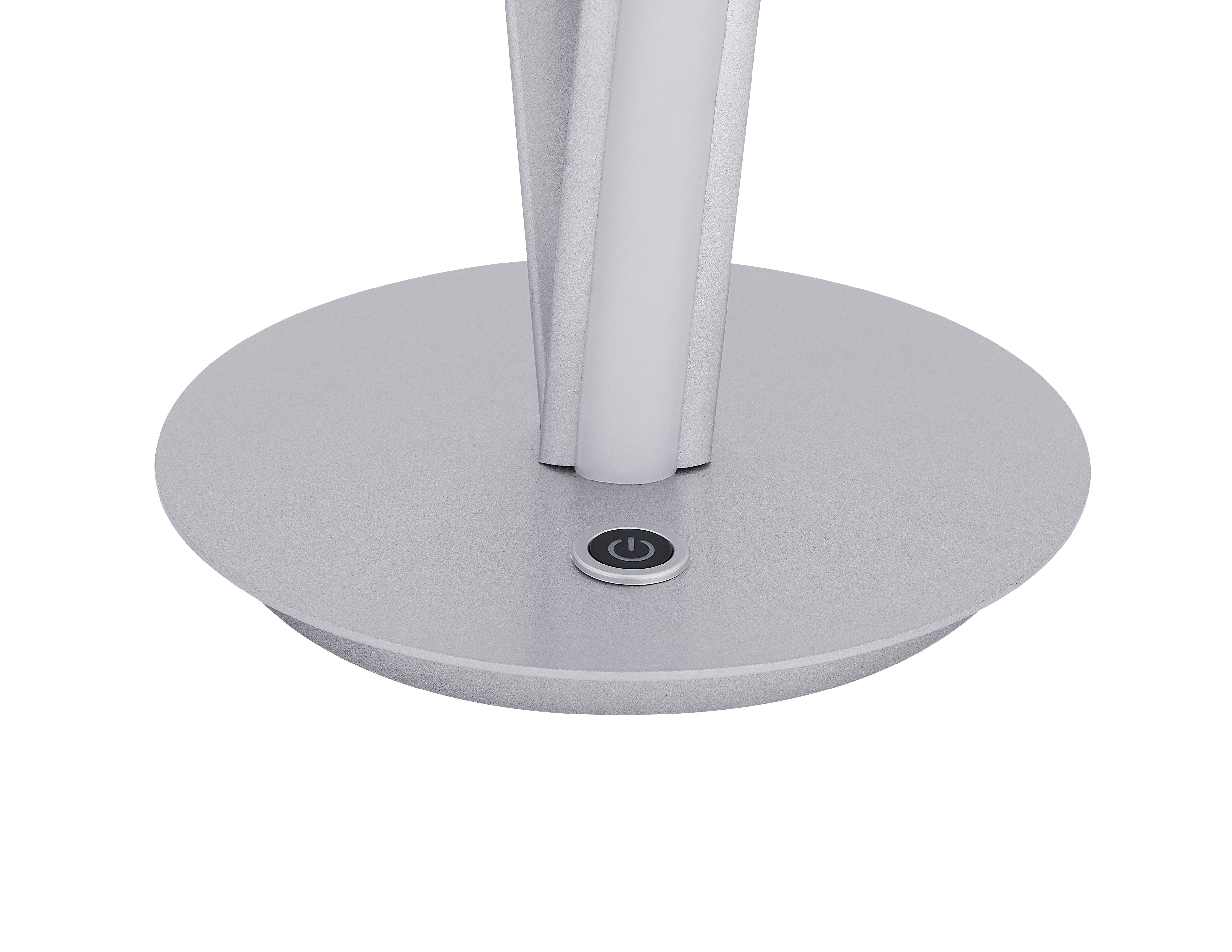 Munich Silver Table Lamp | LED Strip & Touch Dimmer