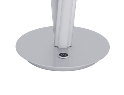 Munich Silver Table Lamp | LED Strip & Touch Dimmer