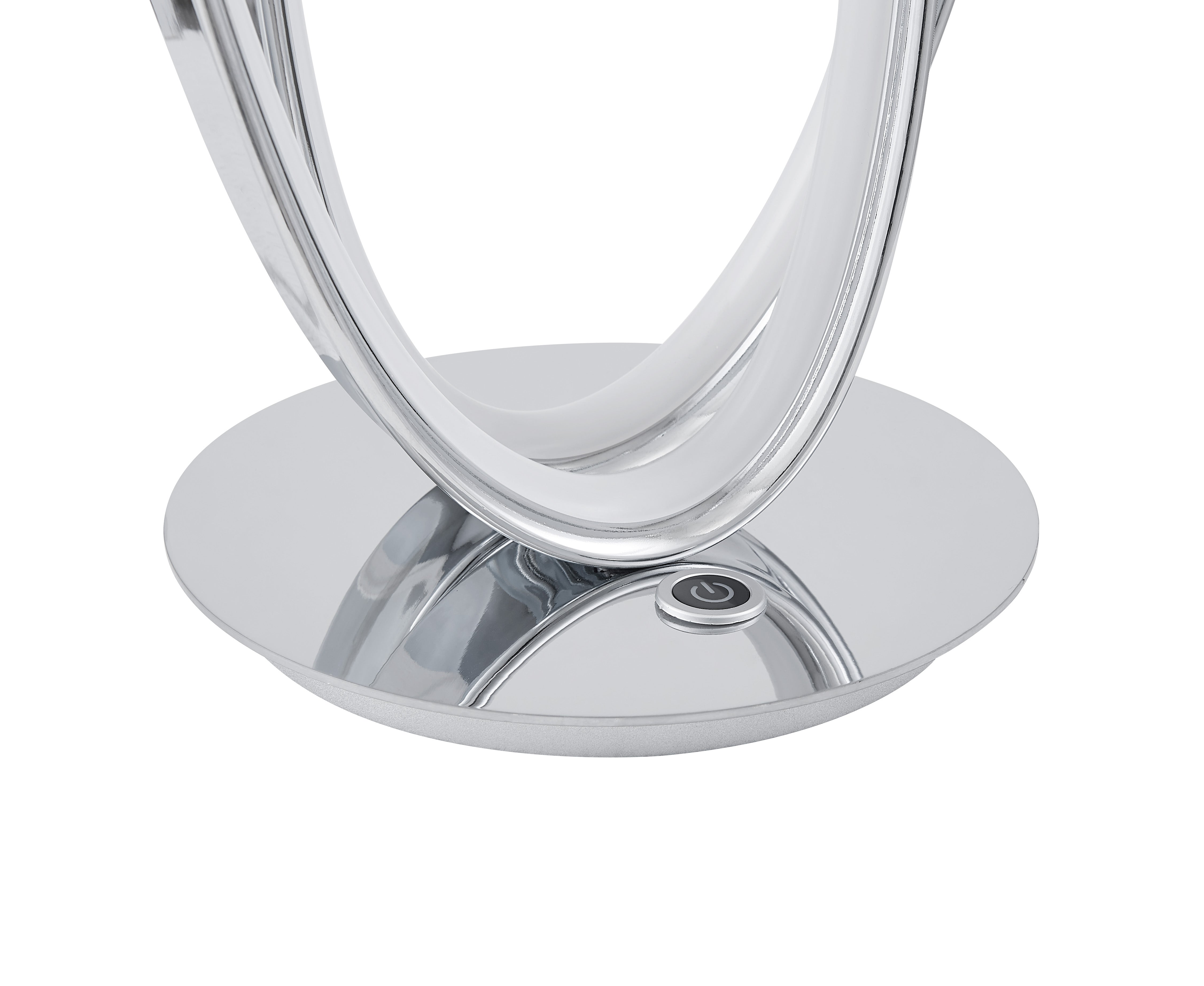 Milan Chrome Table Lamp | LED Strip & Touch Dimmer
