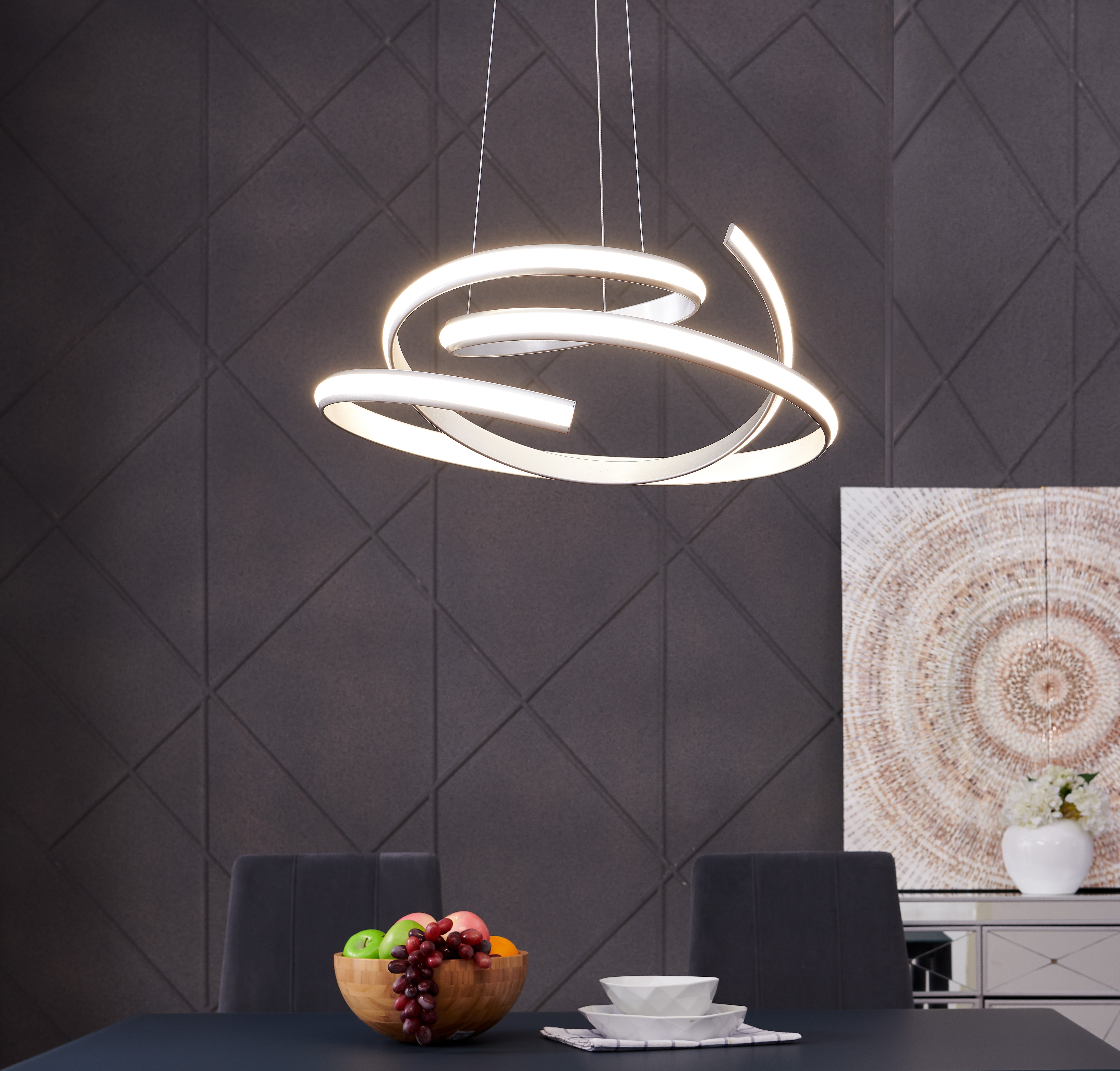 Oslo LED Adjustable Chandelier | Silver