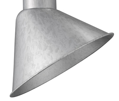 12-inch R Series Galvanized Cone Angle Shade