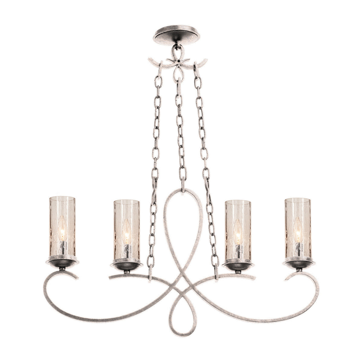 19'' Grayson 4 Light Pearl Silver Linear Pendant