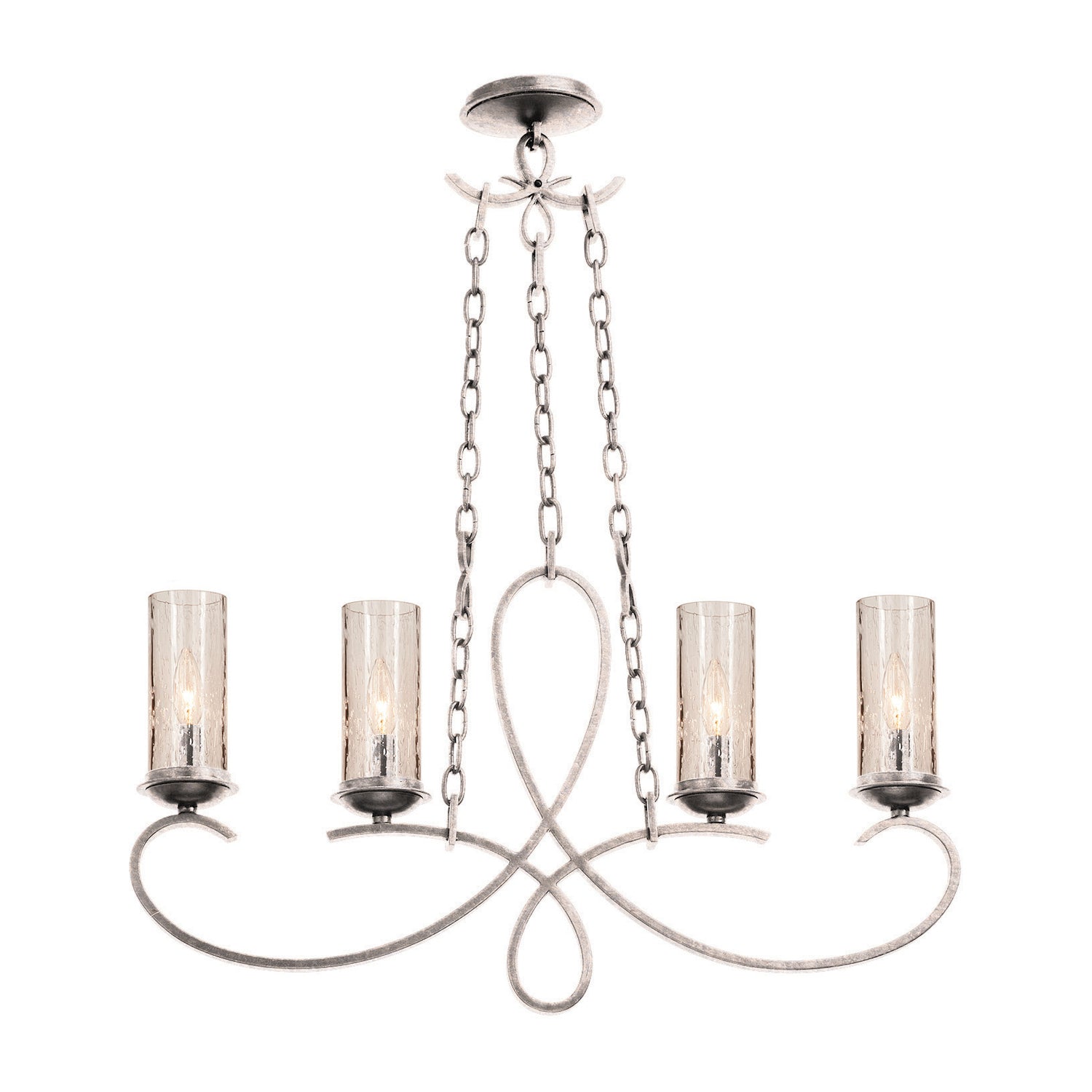 19'' Grayson 4 Light Pearl Silver Linear Pendant