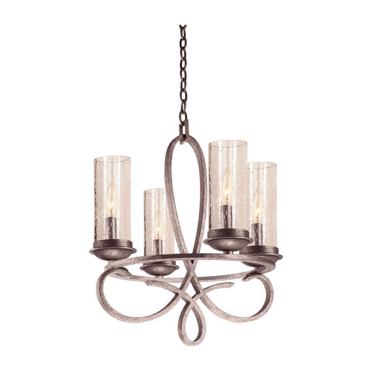 19.5'' Grayson 4 Light Pearl Silver Chandelier