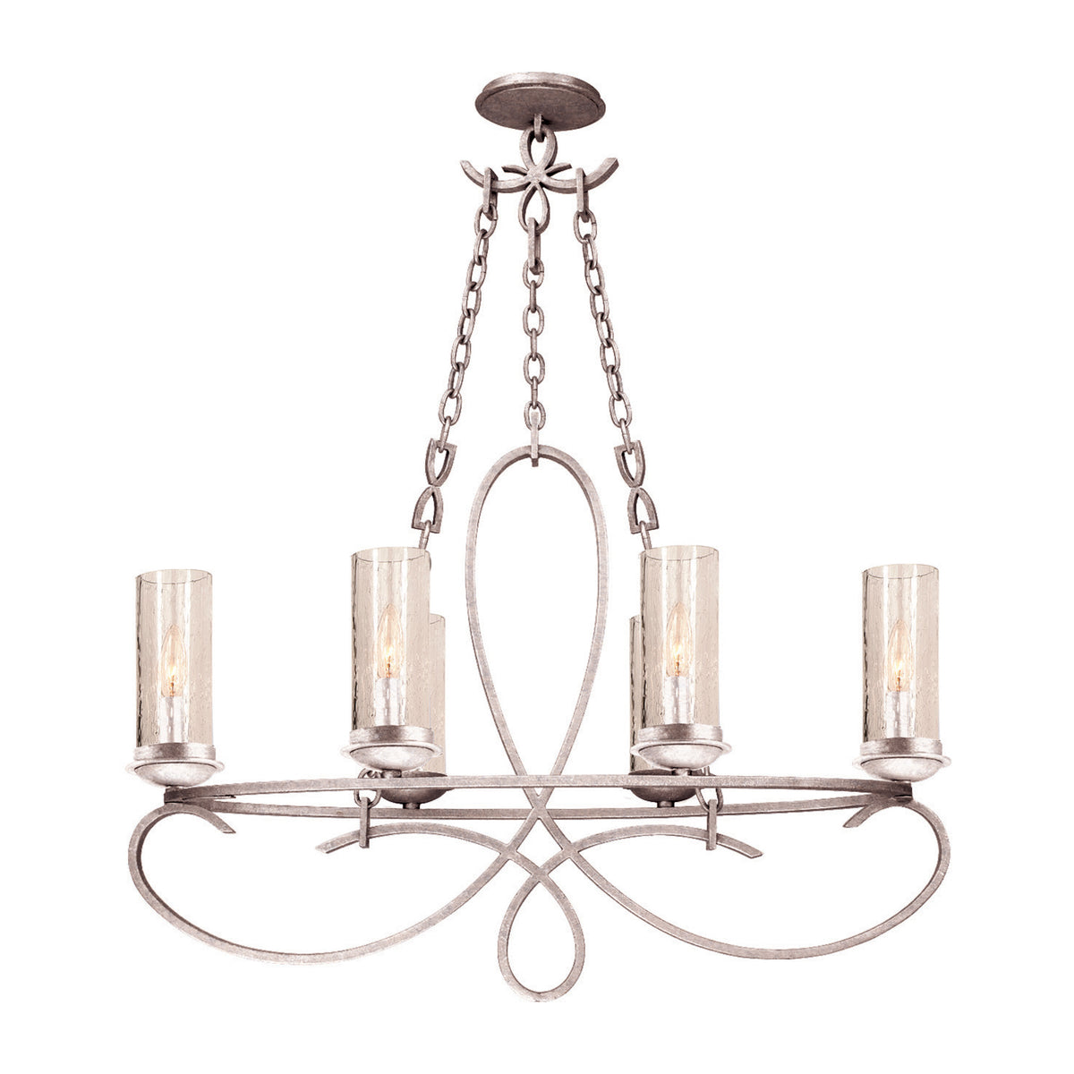23.5'' Grayson 6 Light Pearl Silver Chandelier