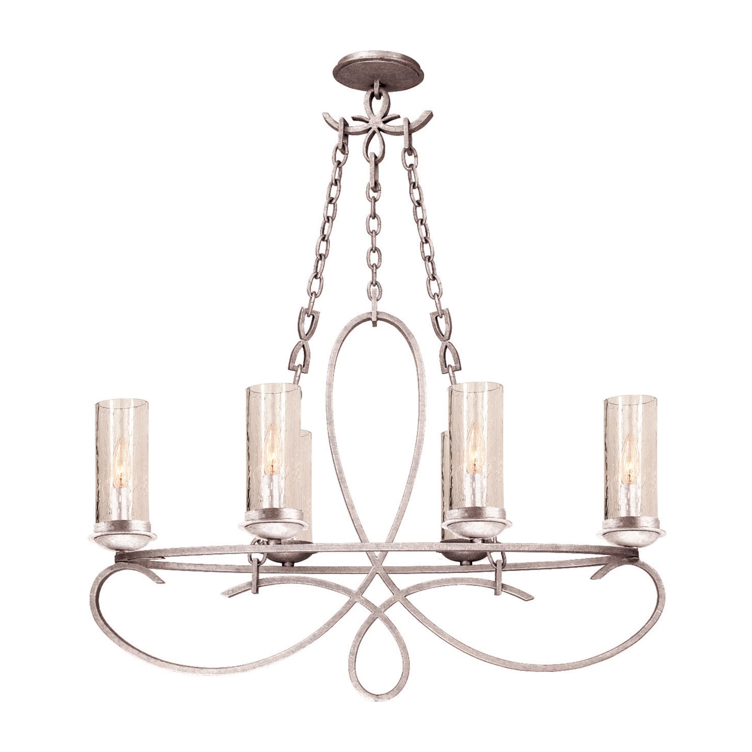 23.5'' Grayson 6 Light Pearl Silver Chandelier