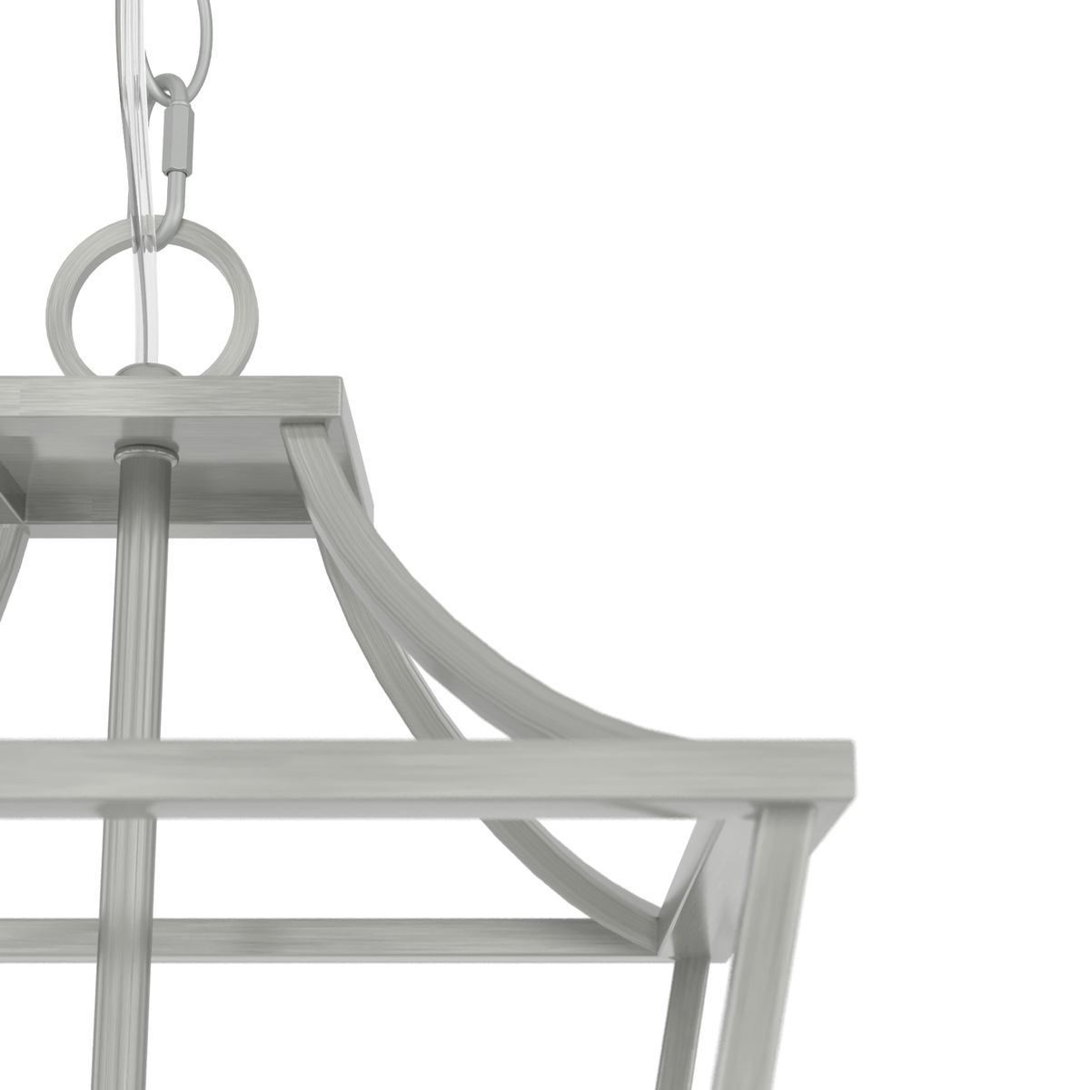 Laurel Ridge 12-inch 4-light Brushed Nickel Lantern Pendant