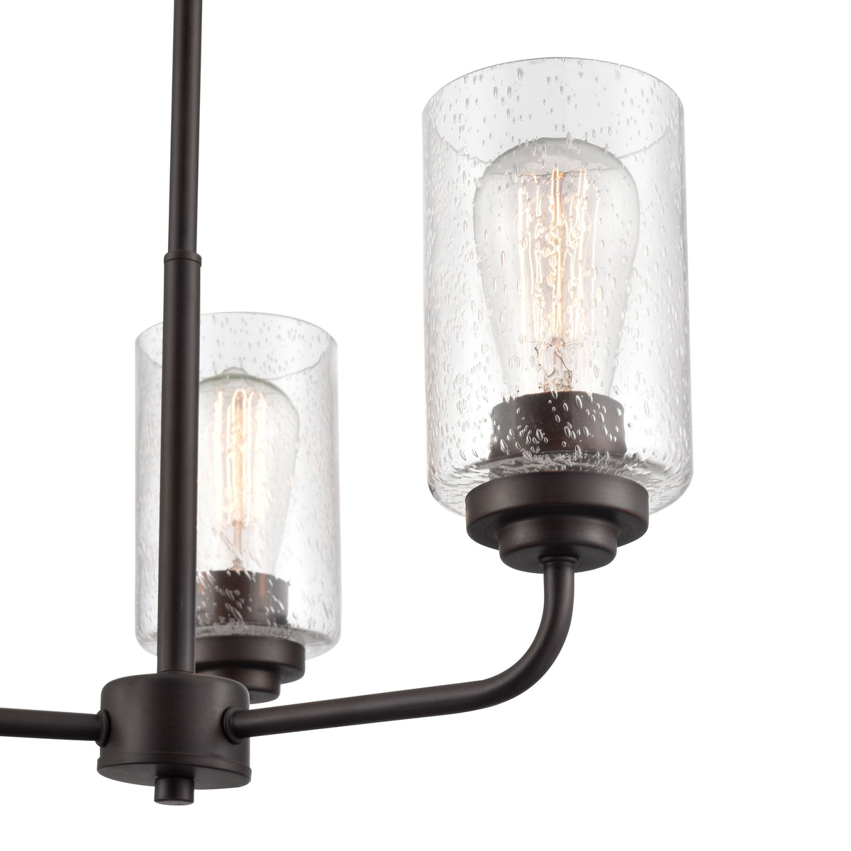 16'' Moven Rubbed Bronze 3 Light Chandelier