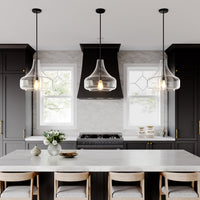 16'' Madelynn Matte Black 1 Light Pendant