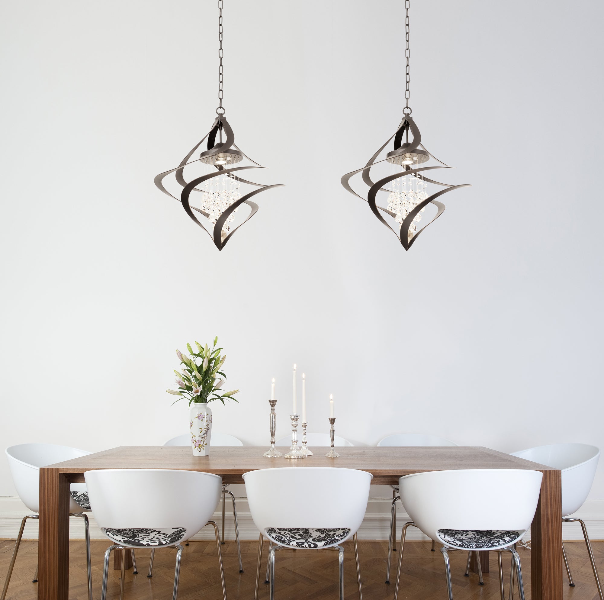 24'' Oxford 1 Light Old Bronze Chandelier