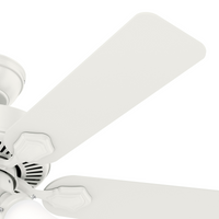 44 inch Swanson Fresh White Ceiling Fan with LED Light Kit
