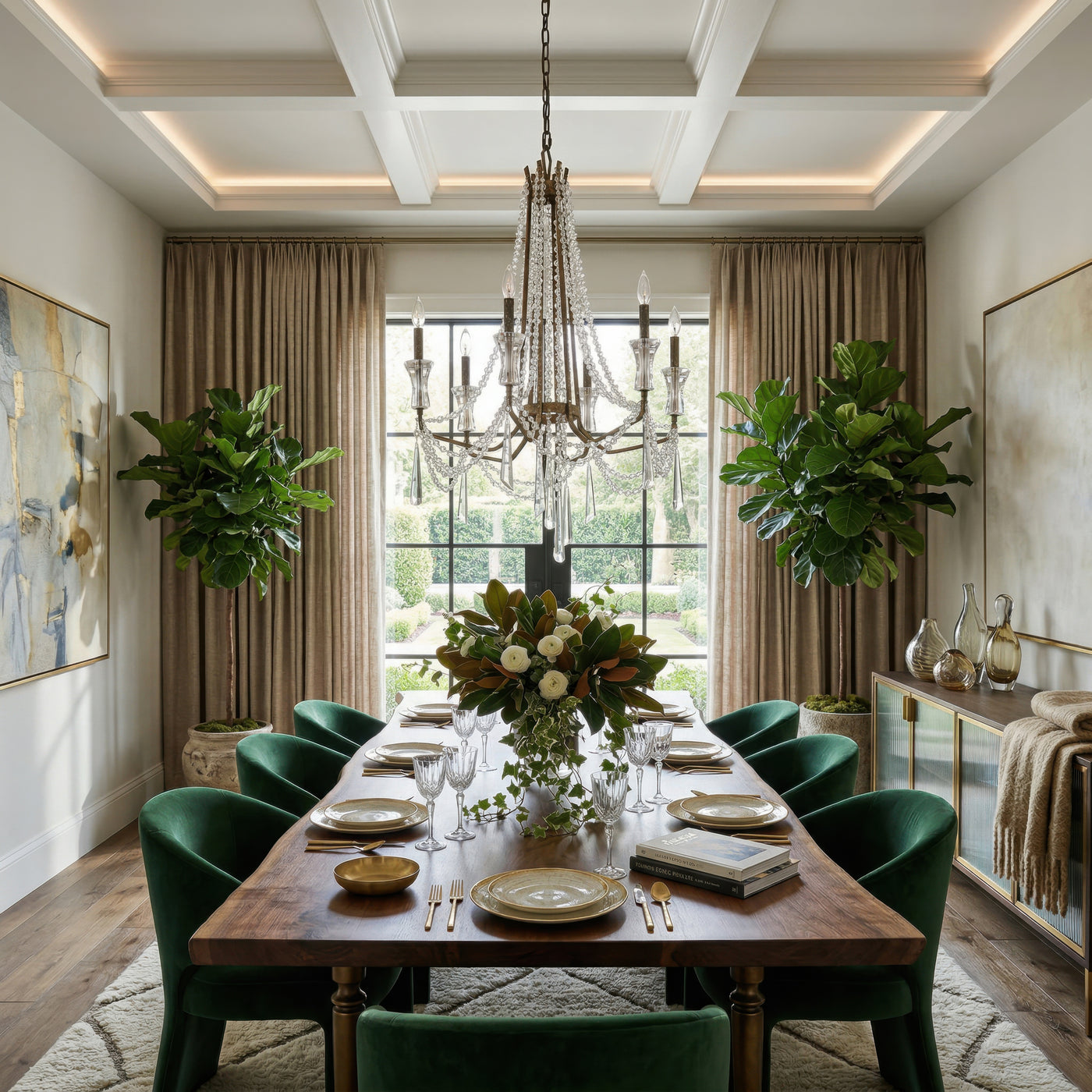 Barcelona 6 Light Crystal Chandelier