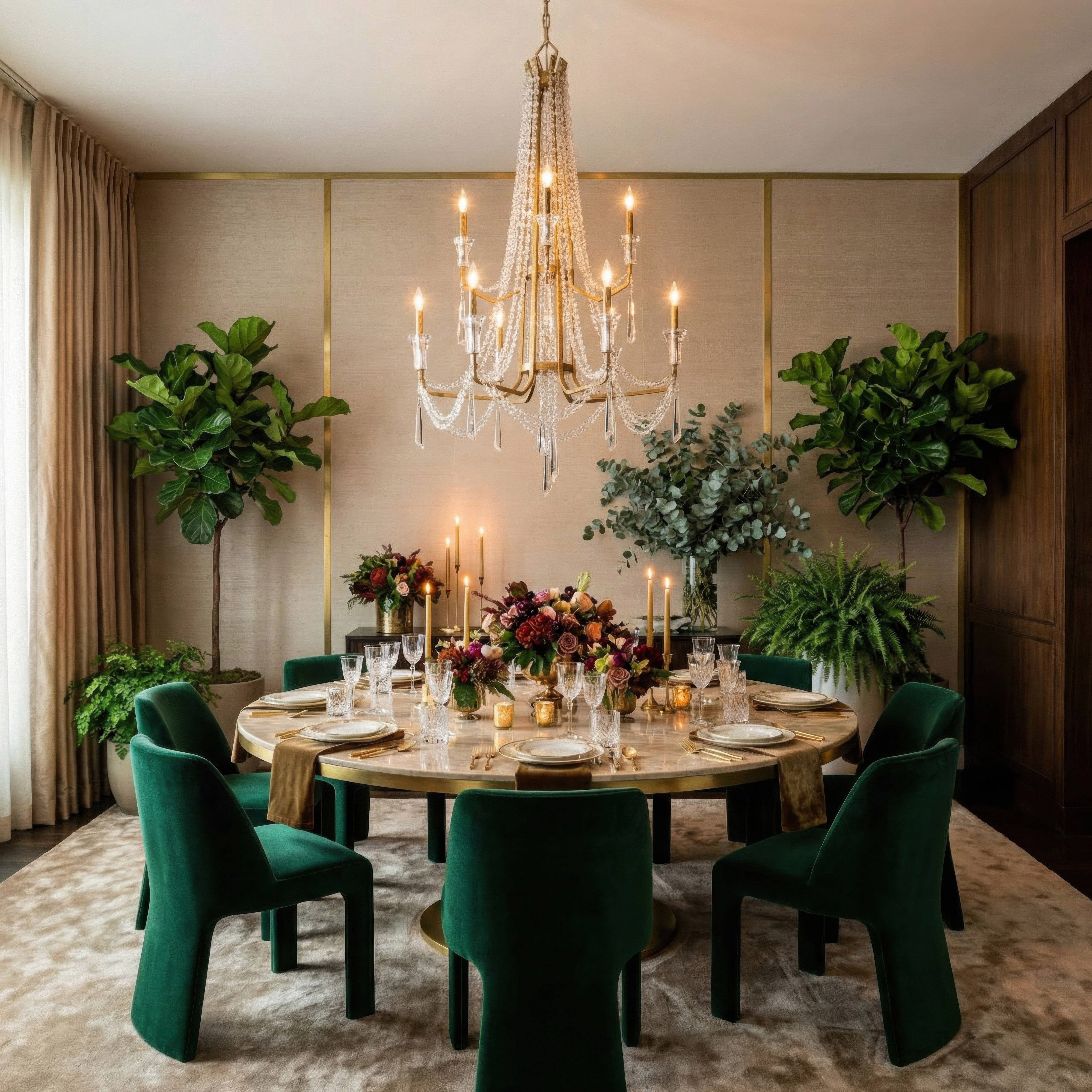 Barcelona 9 Light 2-Tier Crystal Chandelier