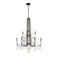 Barcelona 9 Light 2-Tier Crystal Chandelier