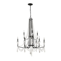 Barcelona 9 Light 2-Tier Crystal Chandelier