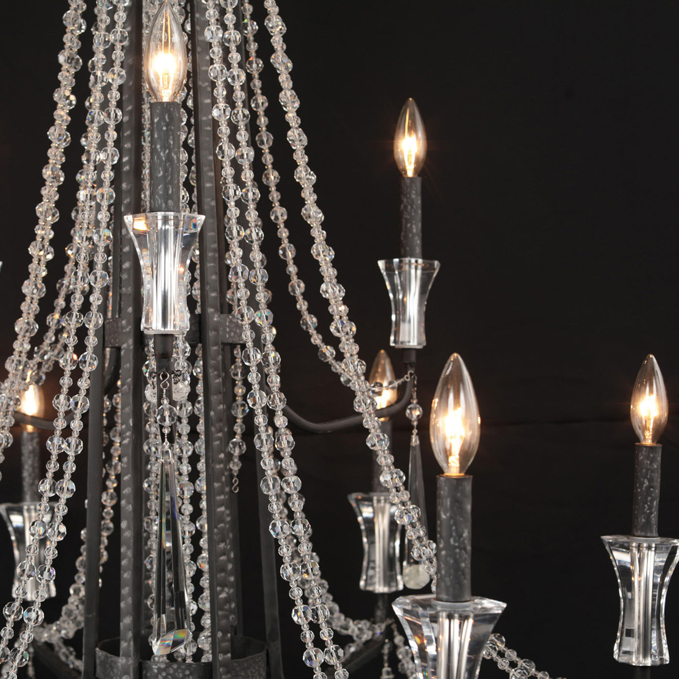 Barcelona 9 Light 2-Tier Crystal Chandelier