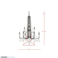 Barcelona 9 Light 2-Tier Crystal Chandelier